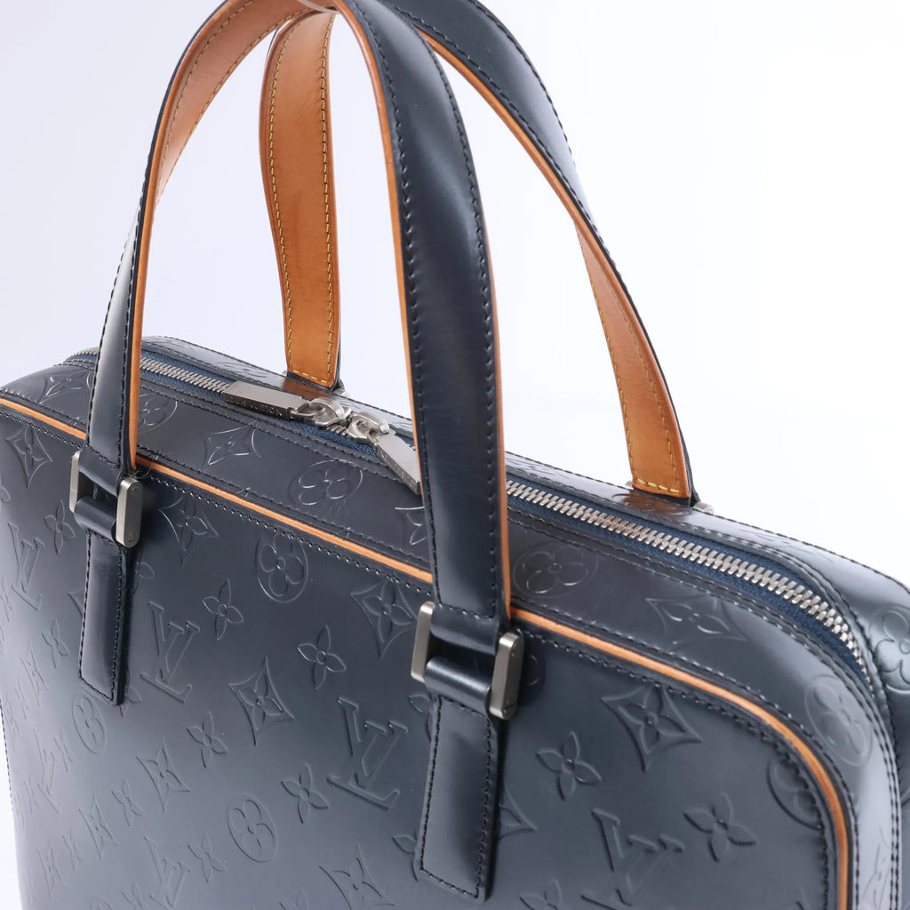 Louis Vuitton Malden Monogram Matt Handbag Navy Blue