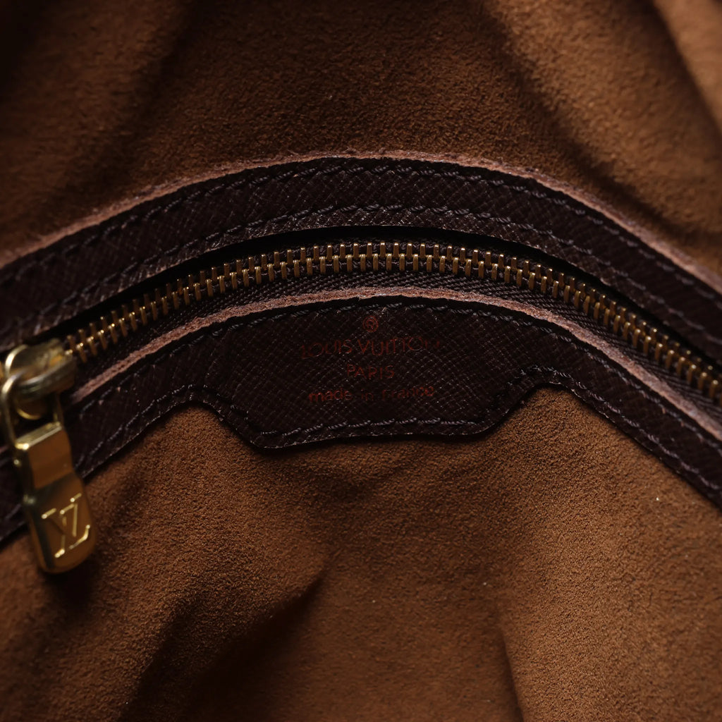 Bolso de hombro Louis Vuitton Malle Damier Ebene en marrón