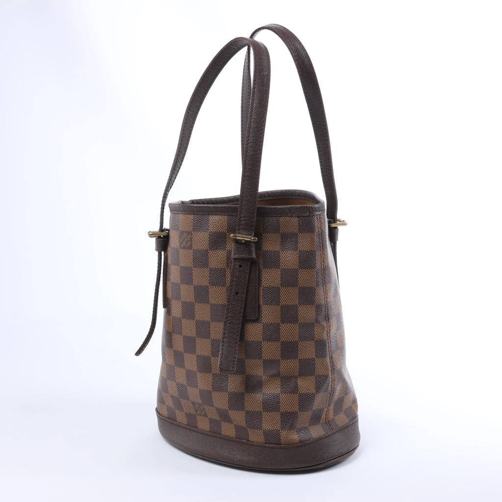 Bolso de hombro Louis Vuitton Malle Damier Ebene en marrón