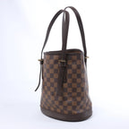 Bolso de hombro Louis Vuitton Malle Damier Ebene en marrón