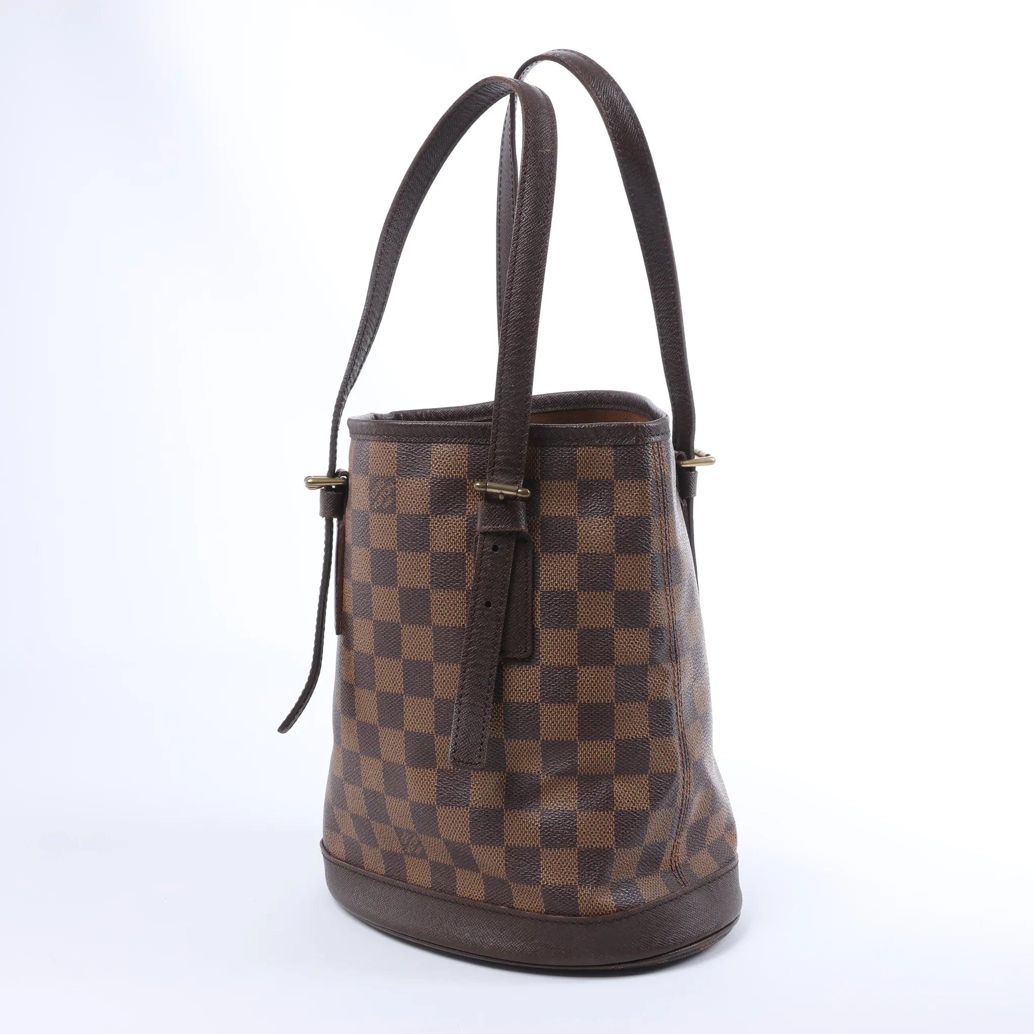 Bolso de hombro Louis Vuitton Malle Damier Ebene en marrón