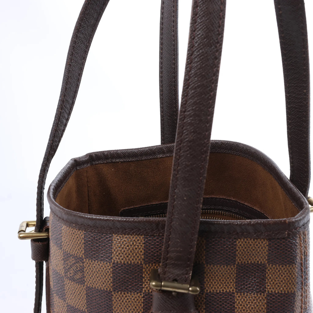 Bolso de hombro Louis Vuitton Malle Damier Ebene en marrón