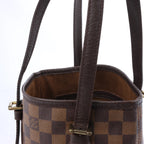 Bolso de hombro Louis Vuitton Malle Damier Ebene en marrón