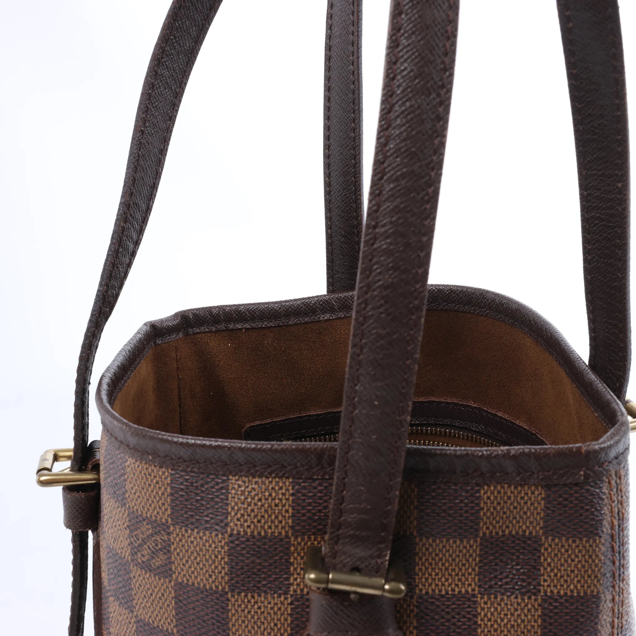 Bolso de hombro Louis Vuitton Malle Damier Ebene en marrón