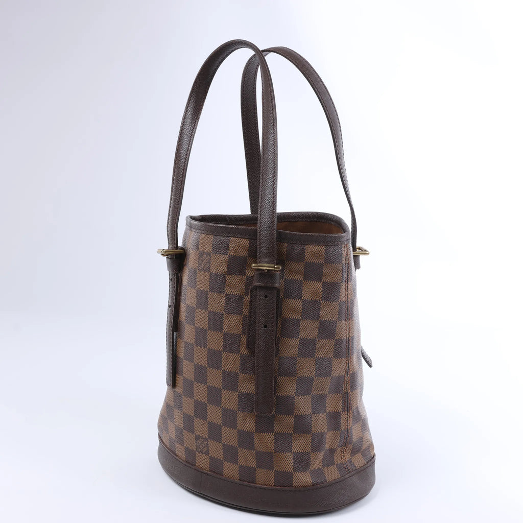 Bolso de hombro Louis Vuitton Malle Damier Ebene en marrón