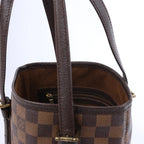 Bolso de hombro Louis Vuitton Malle Damier Ebene en marrón