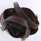 Bolso de hombro Louis Vuitton Malle Damier Ebene en marrón