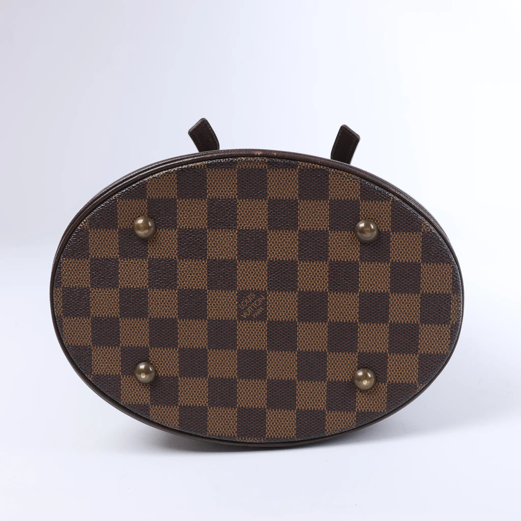 Bolso de hombro Louis Vuitton Malle Damier Ebene en marrón