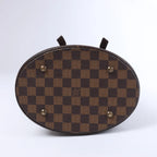 Bolso de hombro Louis Vuitton Malle Damier Ebene en marrón