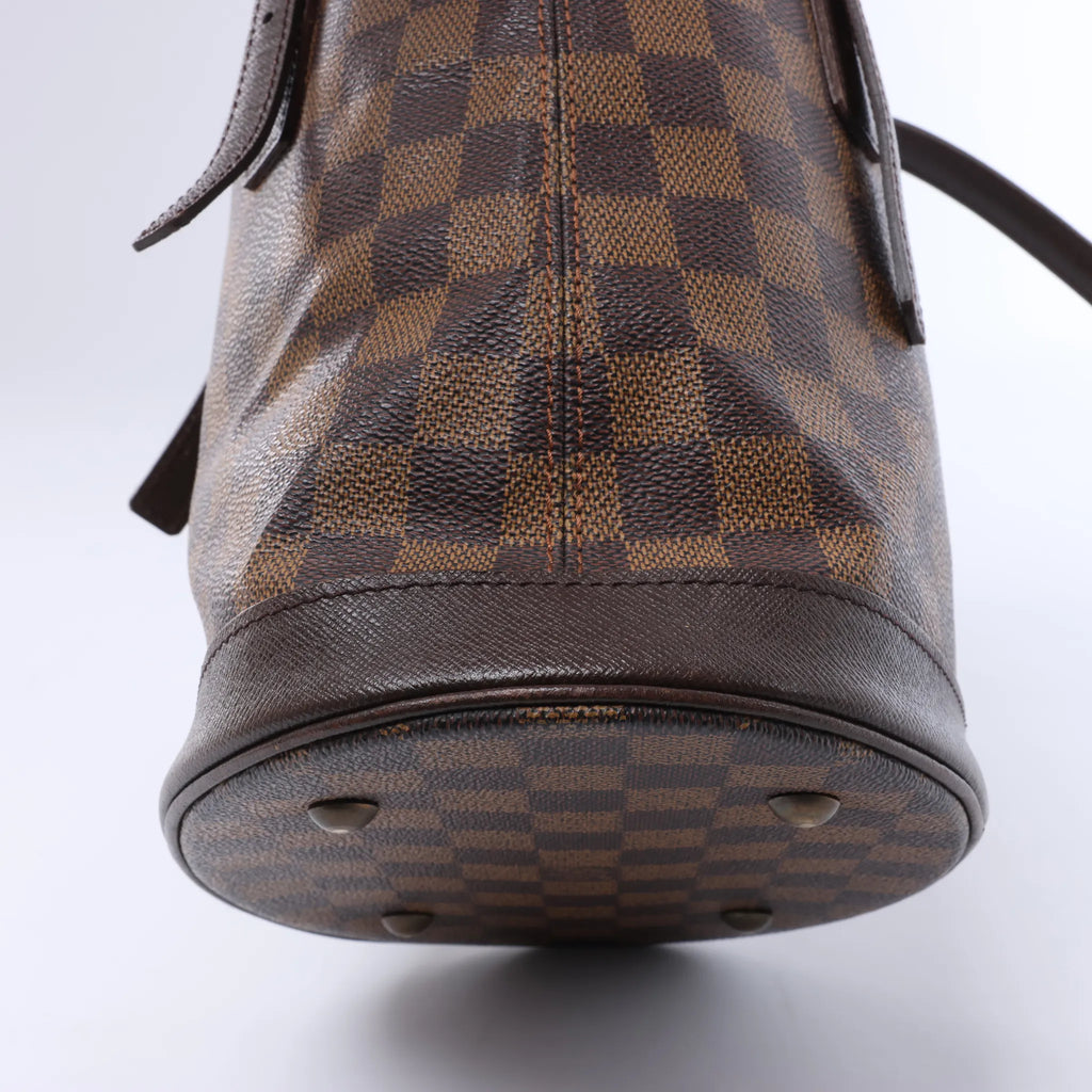 Bolso de hombro Louis Vuitton Malle Damier Ebene en marrón