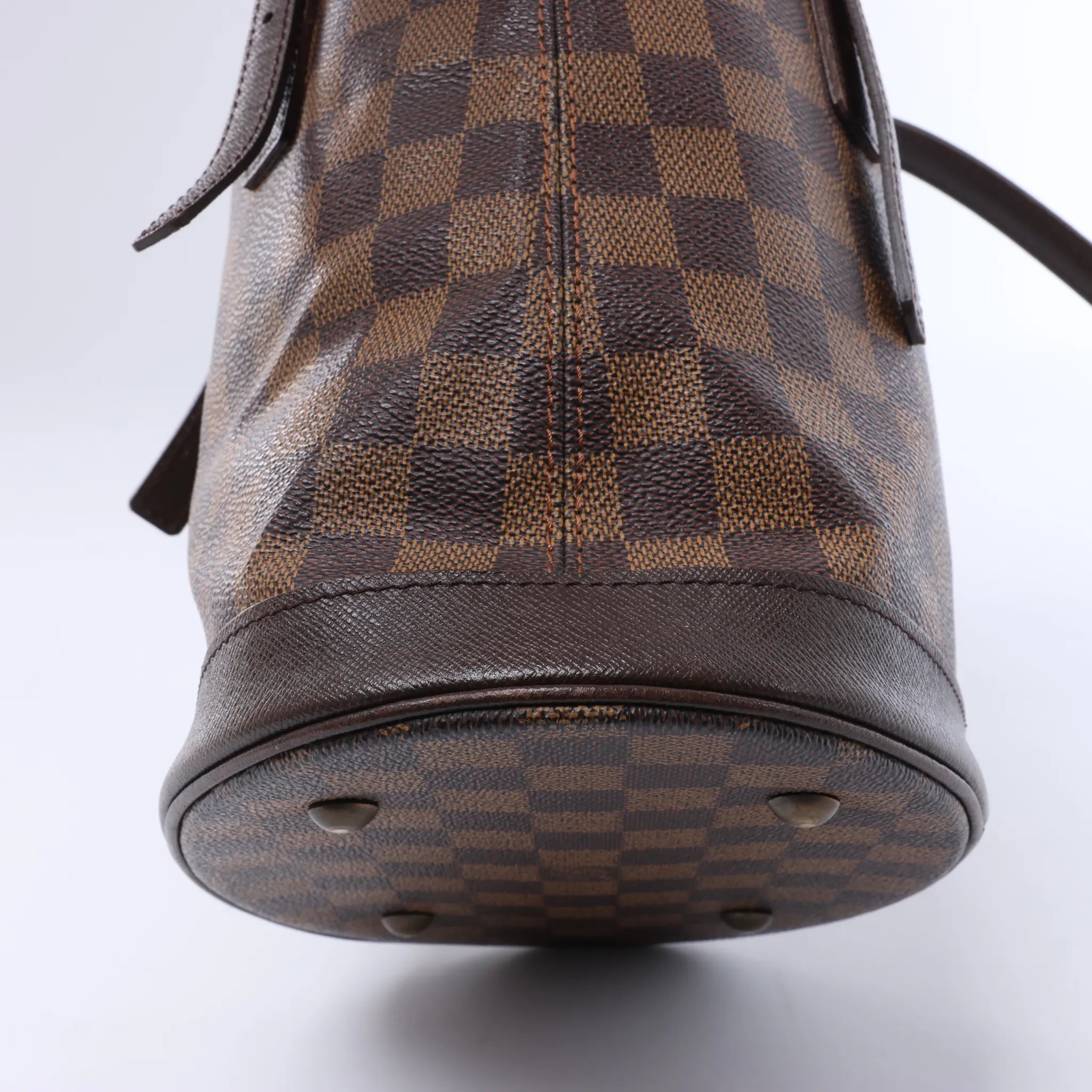 Bolso de hombro Louis Vuitton Malle Damier Ebene en marrón