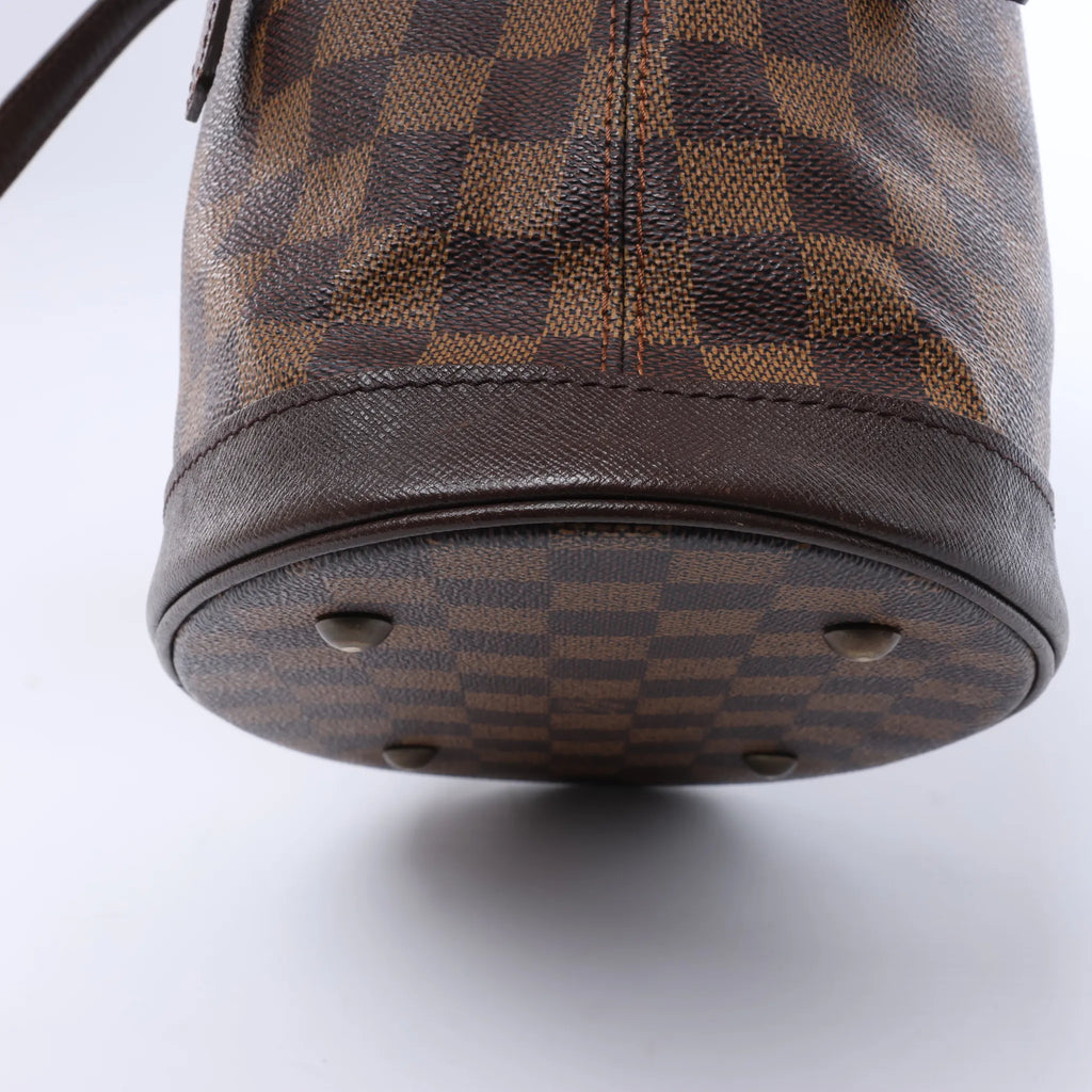 Bolso de hombro Louis Vuitton Malle Damier Ebene en marrón