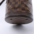 Bolso de hombro Louis Vuitton Malle Damier Ebene en marrón