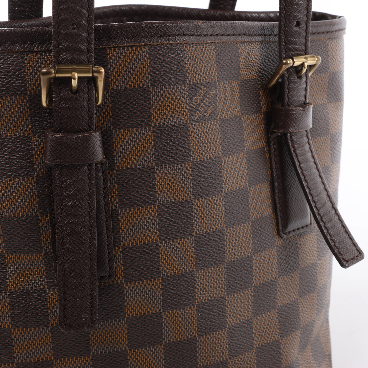 Louis Vuitton Marais Damier Ebene Shoulder Bag in Brown N42240
