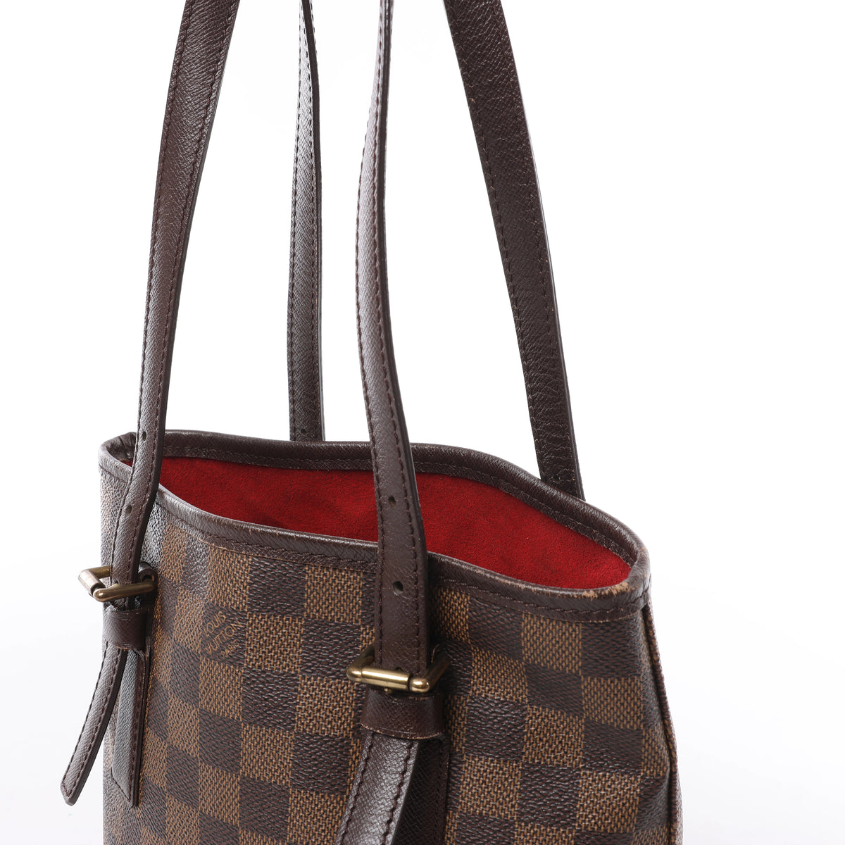 Louis Vuitton Marais Damier Ebene Shoulder Bag in Brown N42240