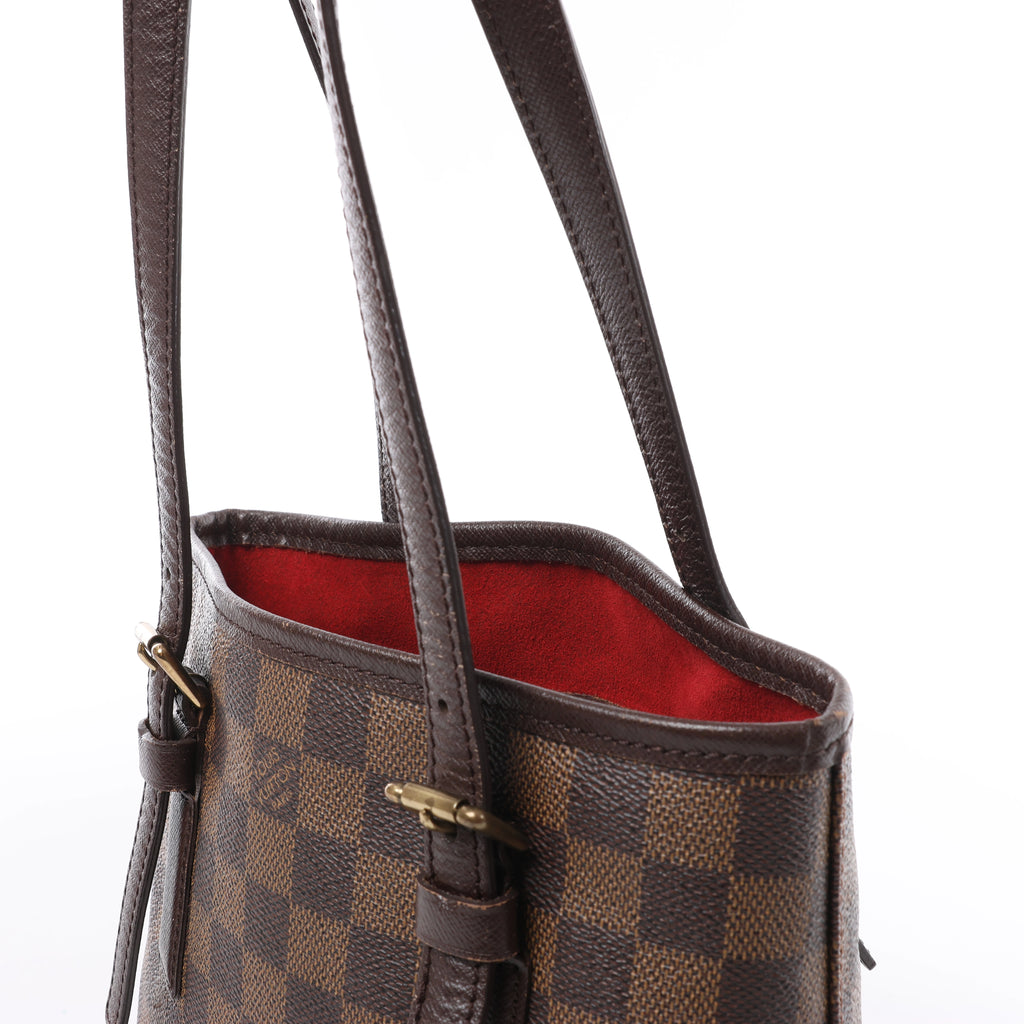 Louis Vuitton Marais Damier Ebene Shoulder Bag in Brown N42240