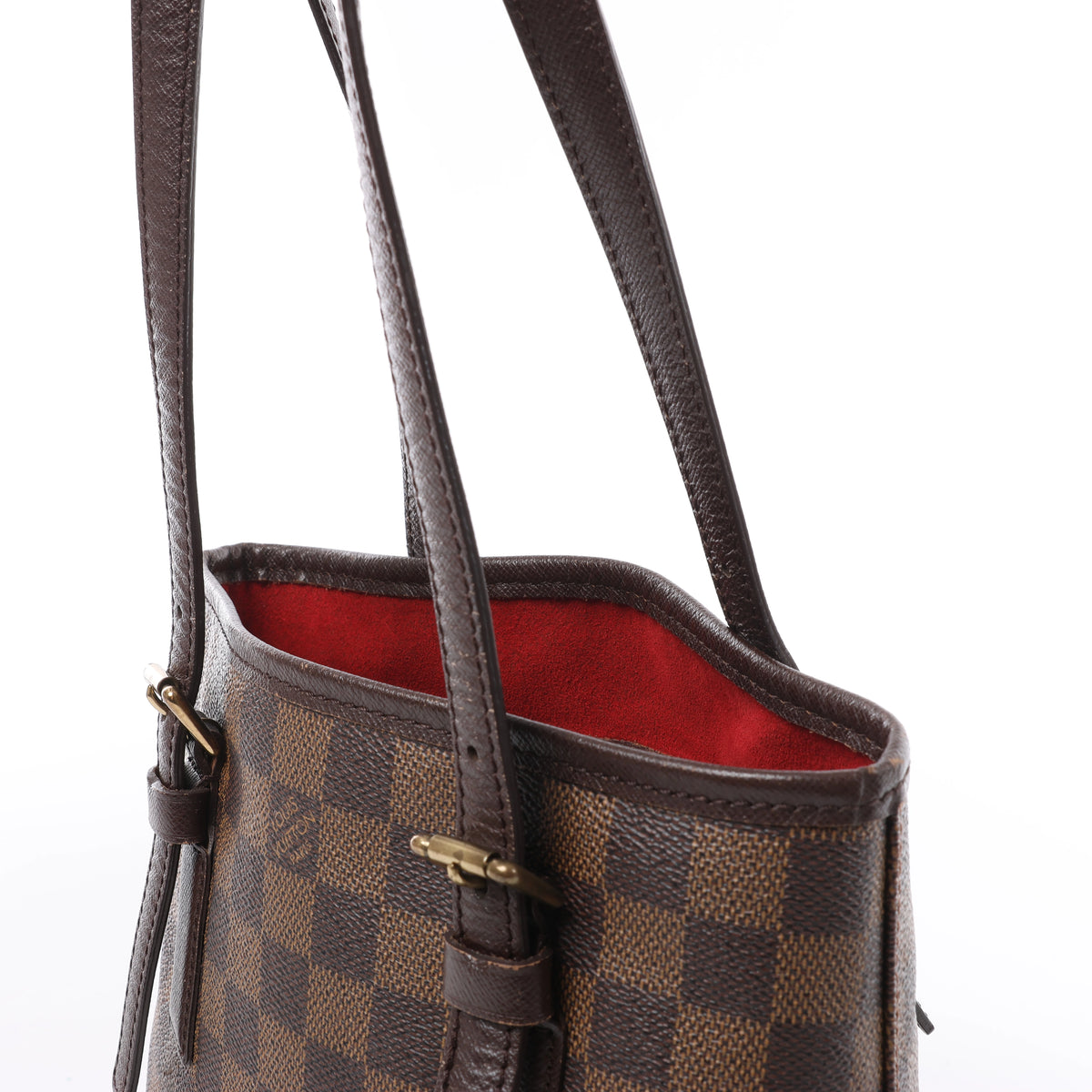 Louis Vuitton Marais Damier Ebene Shoulder Bag in Brown N42240