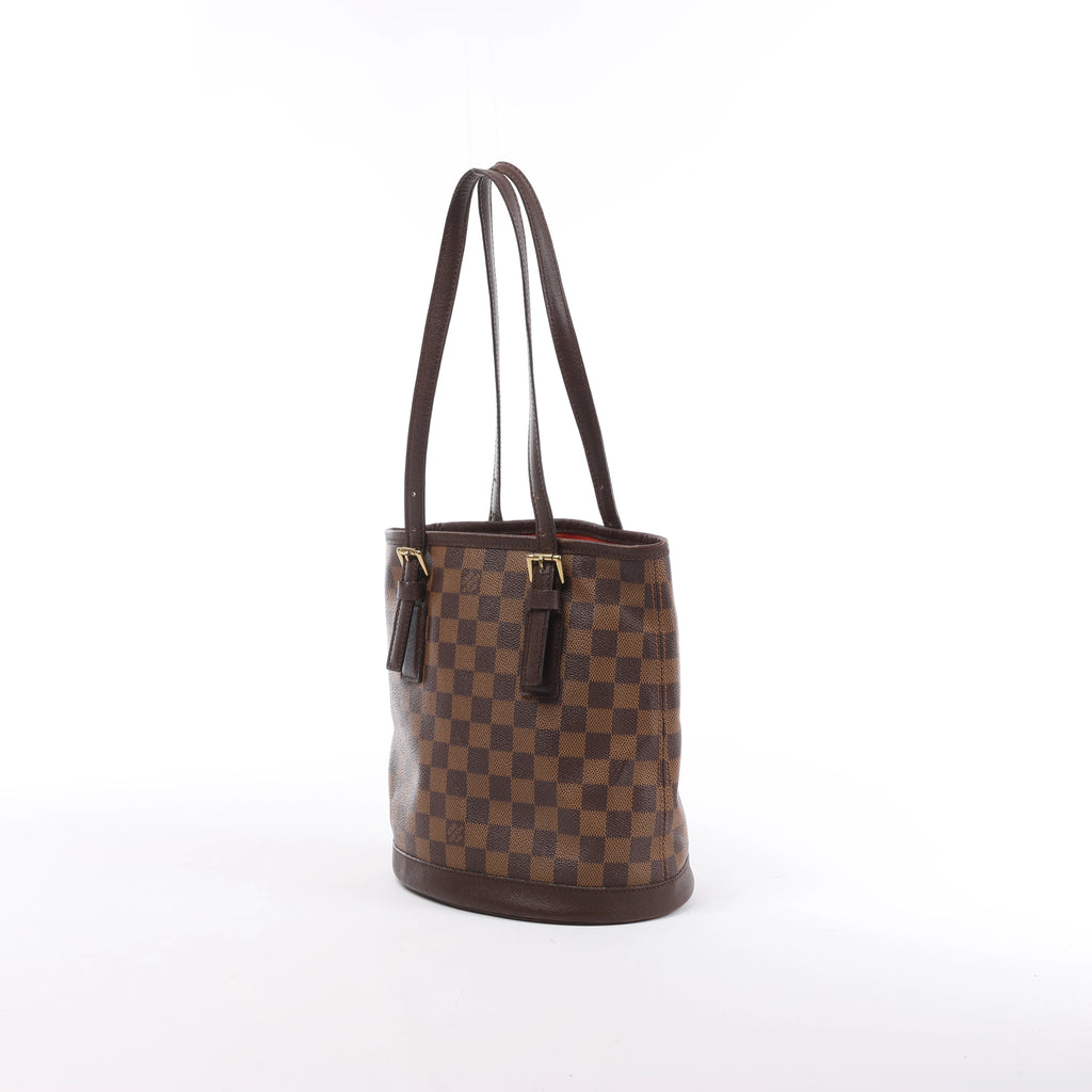 Bolso de hombro Louis Vuitton Malle Damier Ebene en marrón N42240