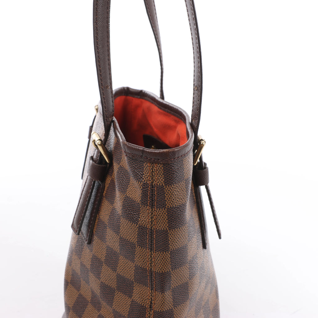 Bolso de hombro Louis Vuitton Malle Damier Ebene en marrón N42240