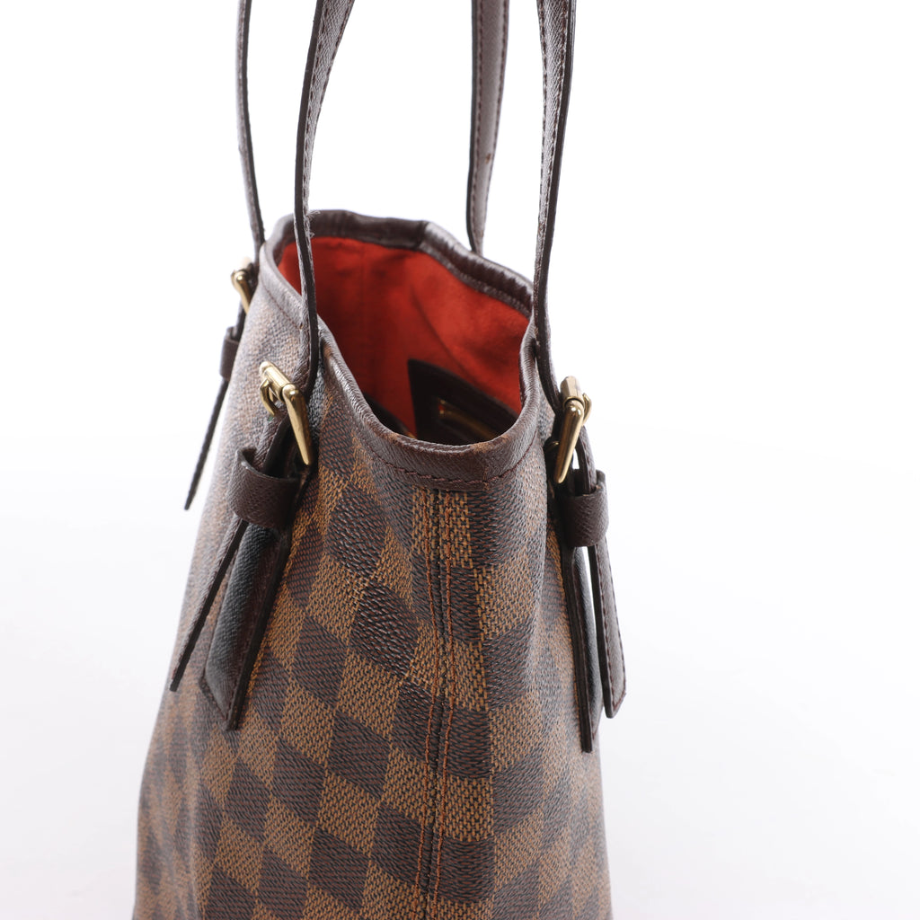 Bolso de hombro Louis Vuitton Malle Damier Ebene en marrón N42240