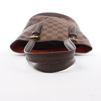 Bolso de hombro Louis Vuitton Malle Damier Ebene en marrón N42240