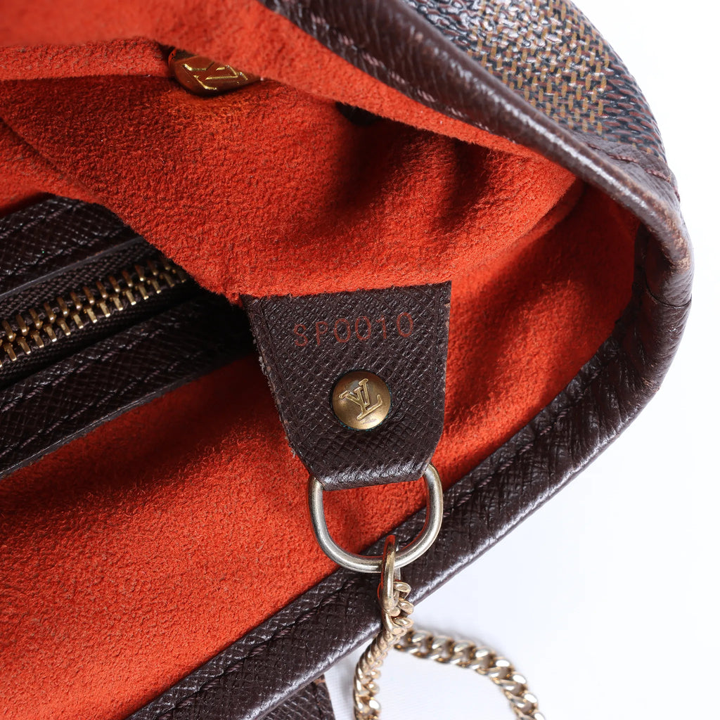 Louis Vuitton Malle Damier Ebene Shoulder Bag in Brown N42240
