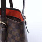 Louis Vuitton Malle Damier Ebene Shoulder Bag in Brown N42240