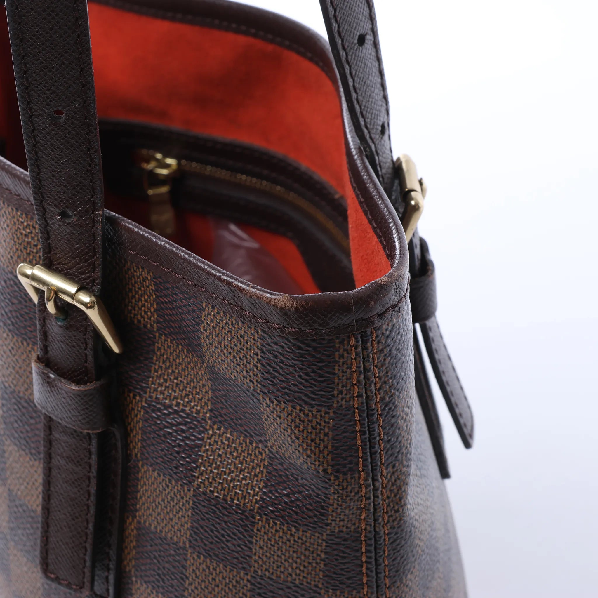 Louis Vuitton Malle Damier Ebene Shoulder Bag in Brown N42240
