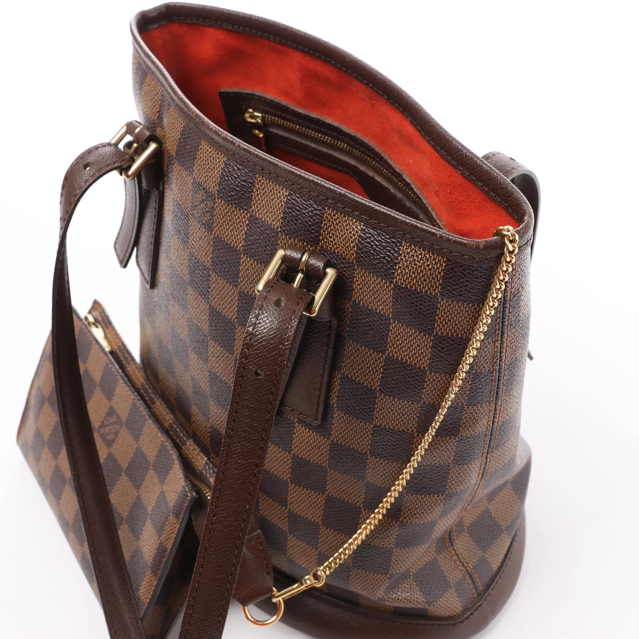 Louis Vuitton Malle Damier Shoulder Bag in Brown N42240