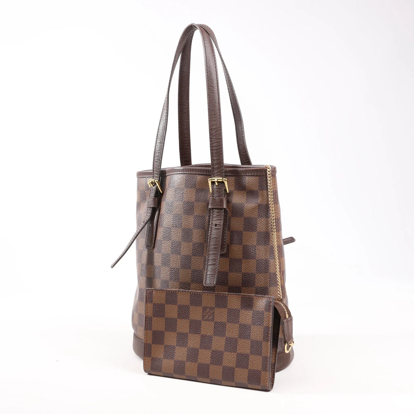 Louis Vuitton Damier Malle Shoulder Bag in Brown N42240