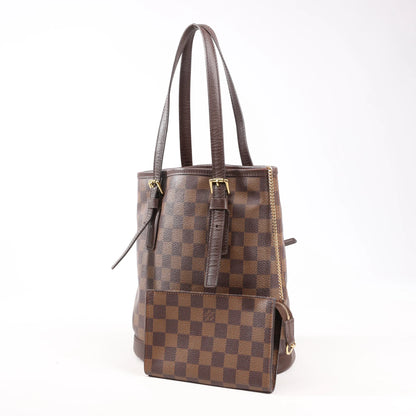 Louis Vuitton Damier Malle Shoulder Bag in Brown N42240