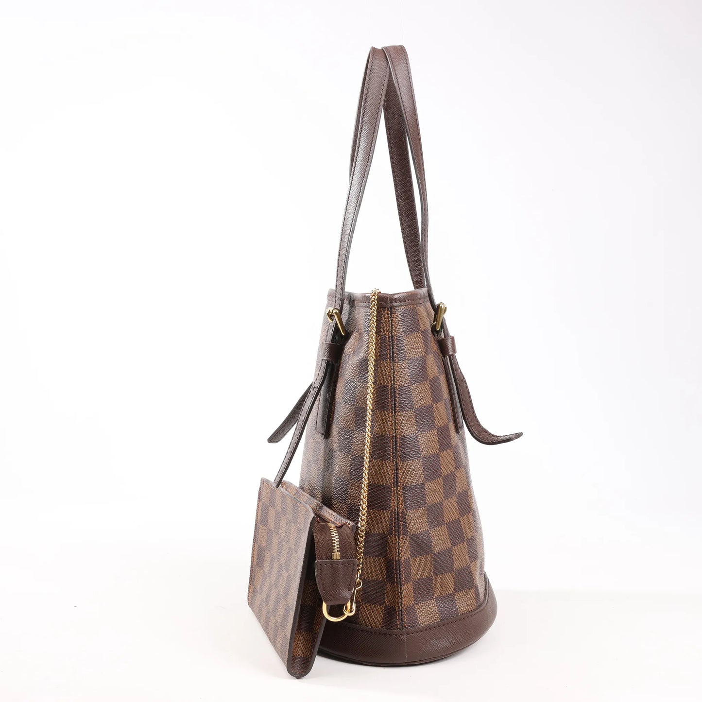 Louis Vuitton Damier Malle Shoulder Bag in Brown N42240