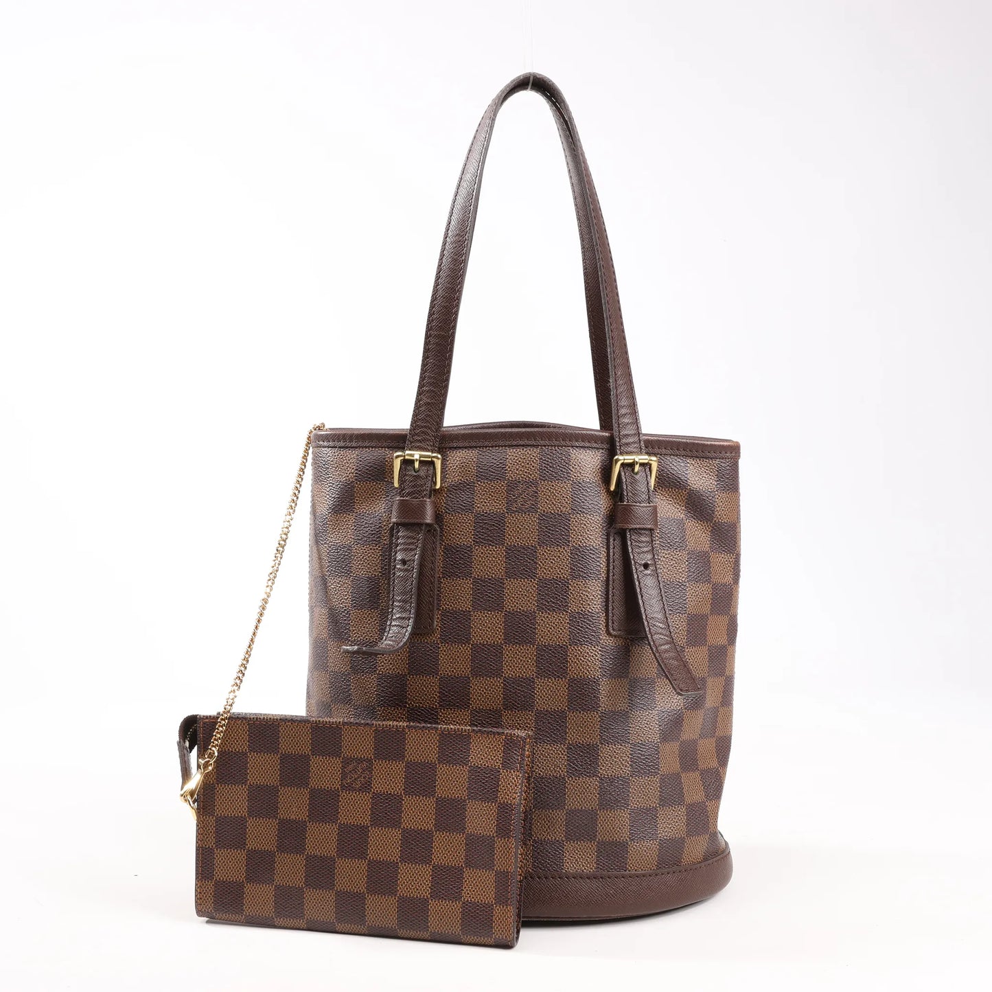 Louis Vuitton Damier Malle Shoulder Bag in Brown N42240