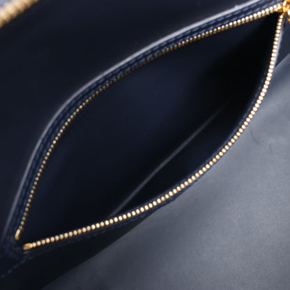 Louis Vuitton Malletage Alma GM Handbag in Navy Blue M23723