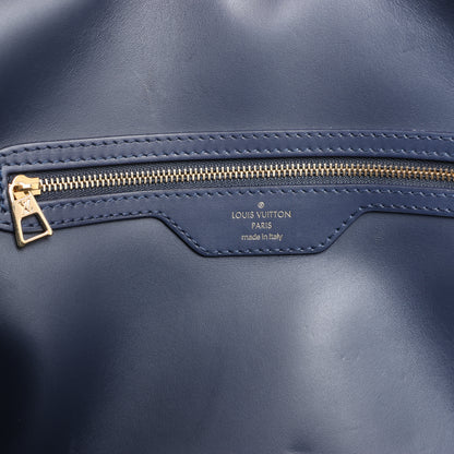 Louis Vuitton Malletage Alma GM Handbag in Navy Blue M23723
