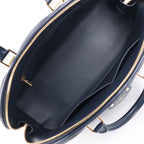 Louis Vuitton Malletage Alma GM Handbag in Navy Blue M23723