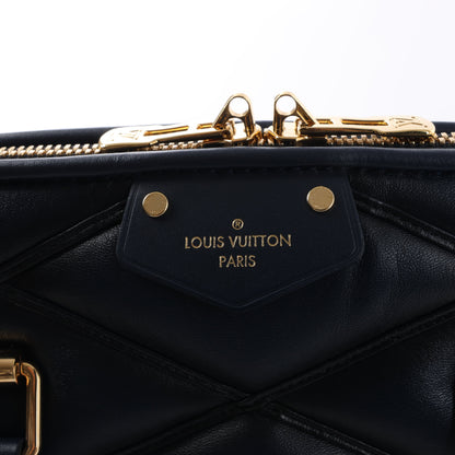 Louis Vuitton Malletage Alma GM Handbag in Navy Blue M23723