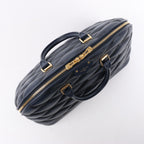 Louis Vuitton Malletage Alma GM Handbag in Navy Blue M23723