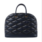 Louis Vuitton Malletage Alma GM Handbag in Navy Blue M23723