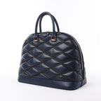 Louis Vuitton Malletage Alma GM Handbag in Navy Blue M23723