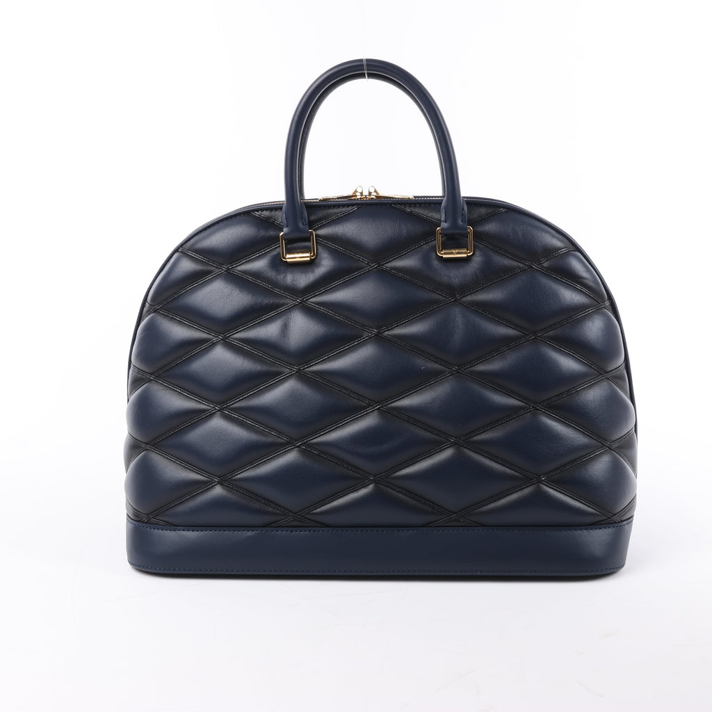 Louis Vuitton Malletage Alma GM Handbag in Navy Blue M23723