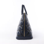 Louis Vuitton Malletage Alma GM Handbag in Navy Blue M23723