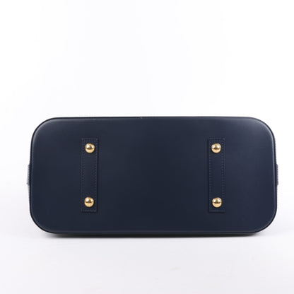 Louis Vuitton Malletage Alma GM Handbag in Navy Blue M23723
