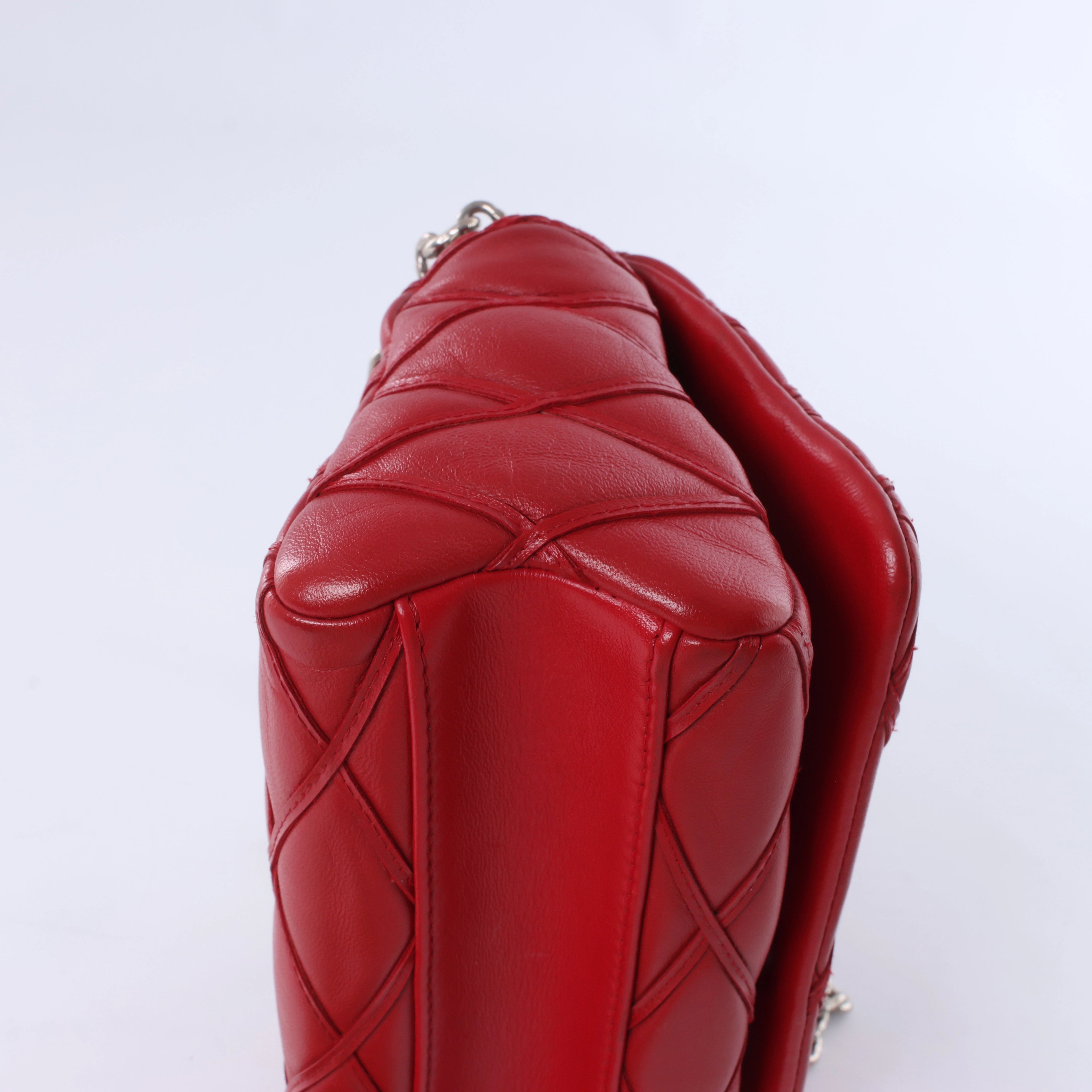 Louis Vuitton Malletage GO 14 Shoulder Bag in Red