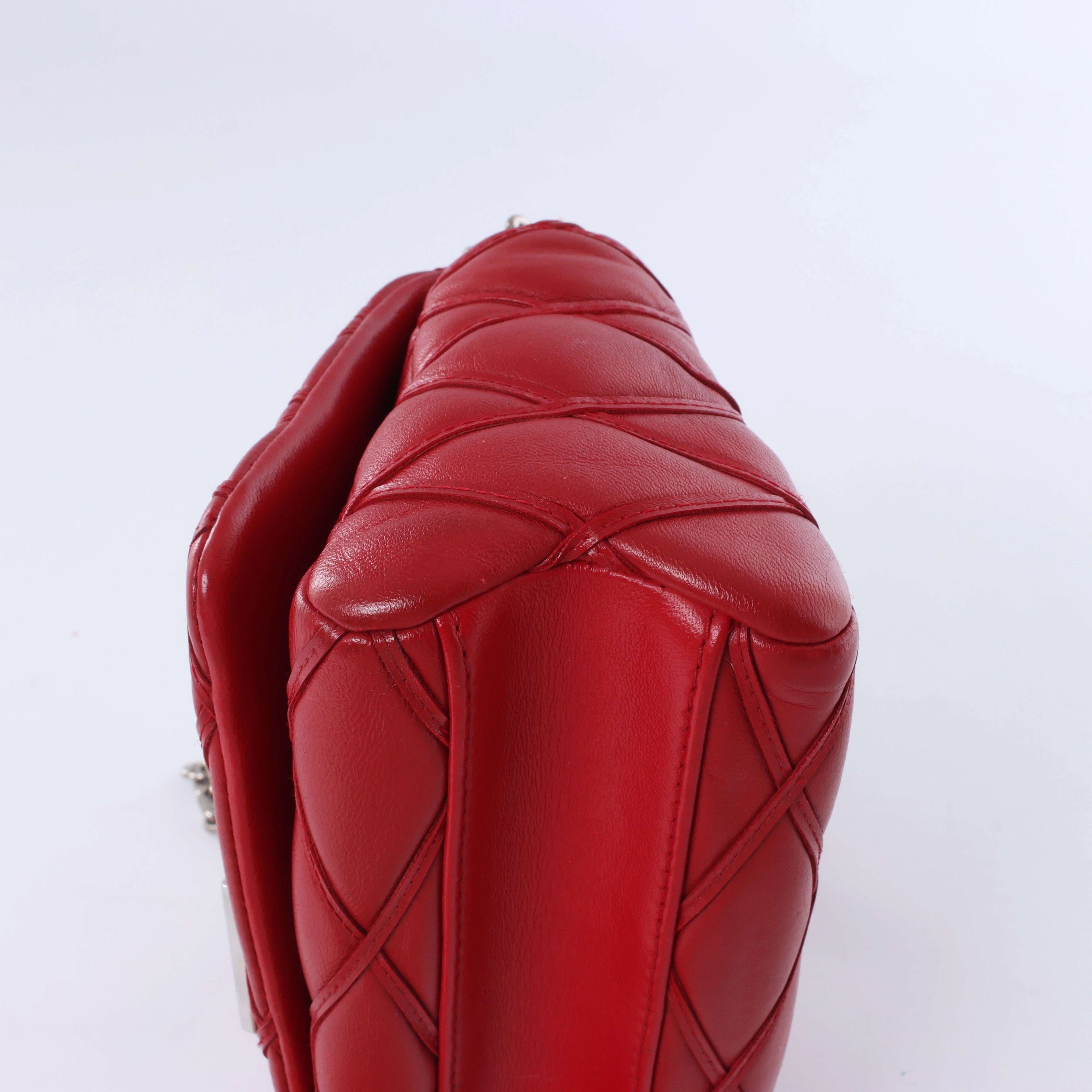 Louis Vuitton Malletage GO 14 Shoulder Bag in Red