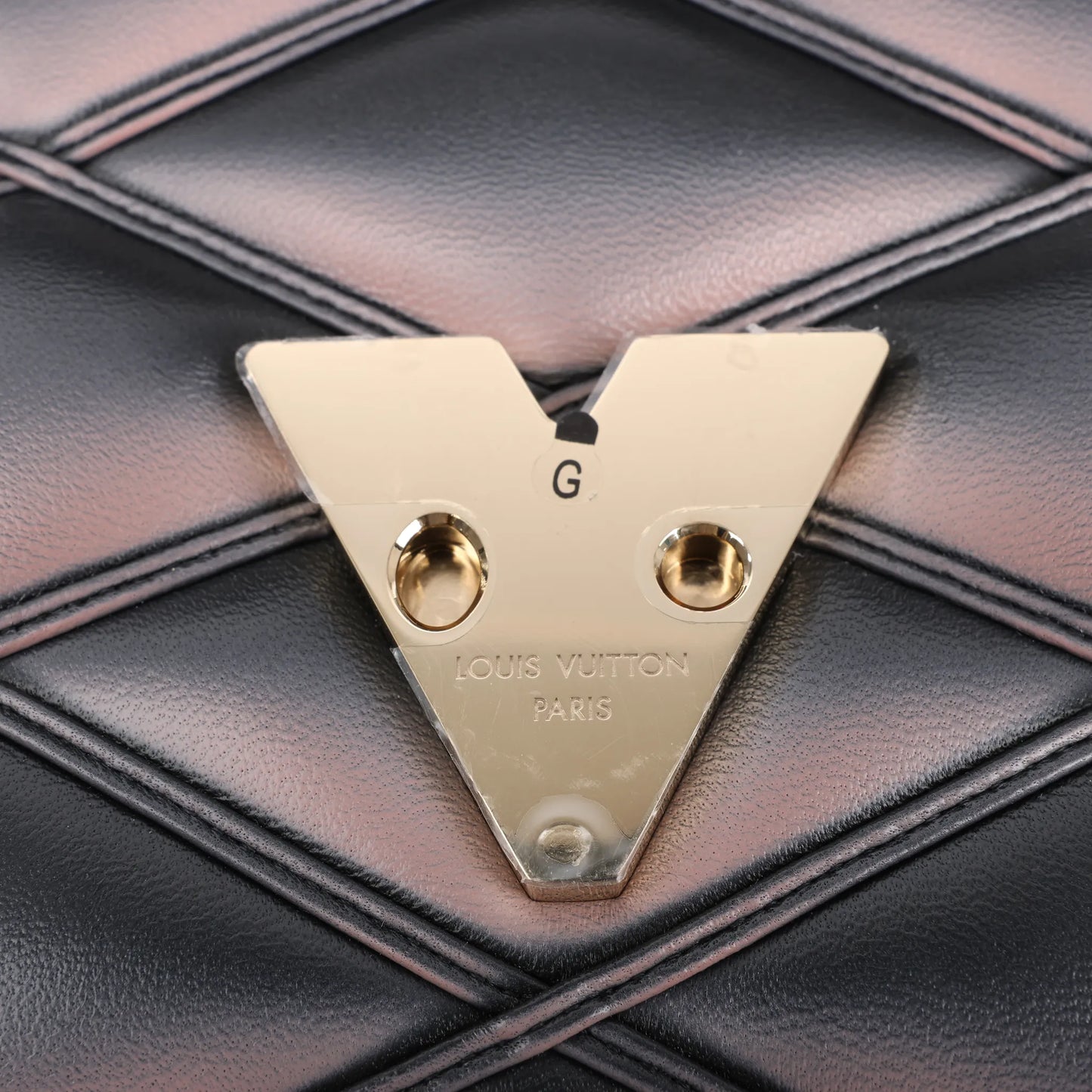 Louis Vuitton GO-14MM Malletage Crossbody Bag in Black x Pink M23569