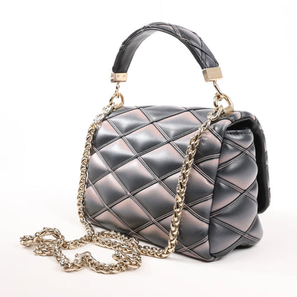 Louis Vuitton GO-14MM Malletage Crossbody Bag in Black x Pink M23569