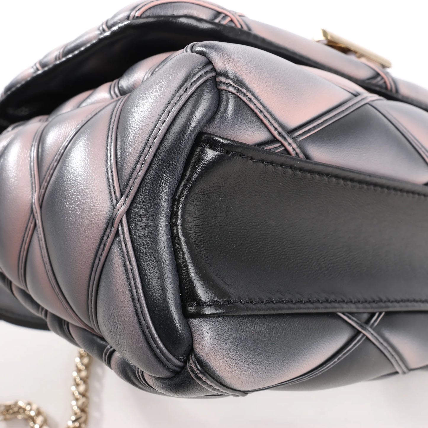 Louis Vuitton GO-14MM Malletage Crossbody Bag in Black x Pink M23569