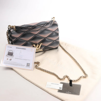 Louis Vuitton GO-14MM Malletage Crossbody Bag in Black x Pink M23569