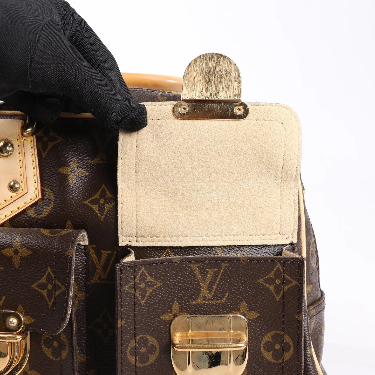 Louis Vuitton Monogram Canvas Manhattan PM Handbag M40026